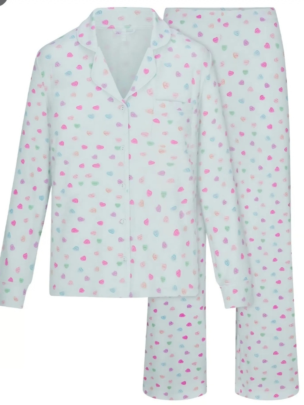 Skims Candy Heart Pajamas